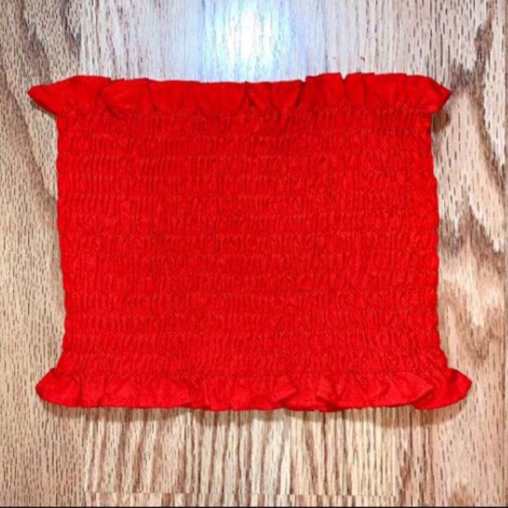 Red orange tube top